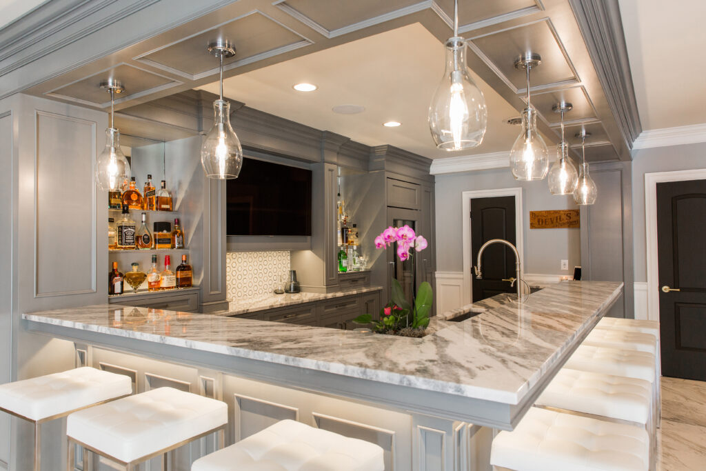basement bar from entry